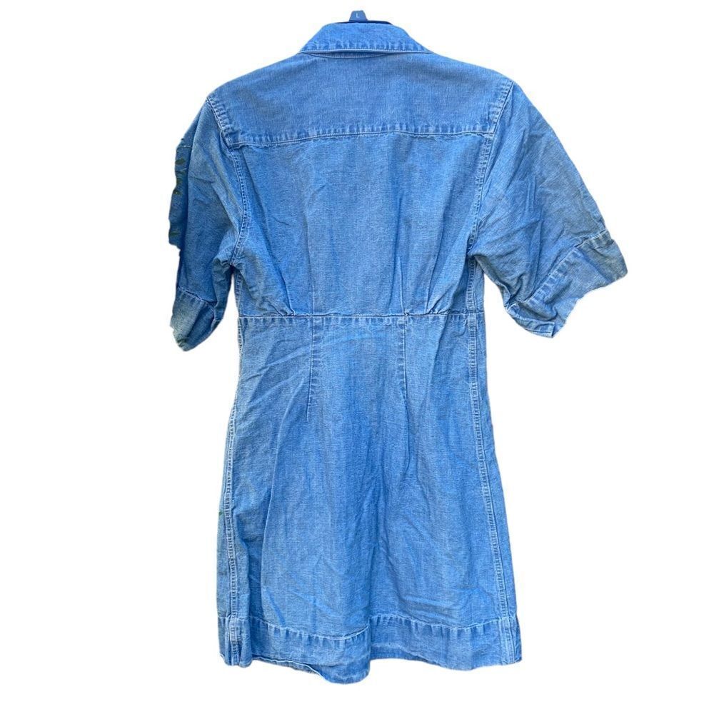 Sea New York Denim Mini Dress Size 4 - Picture 3 of 5